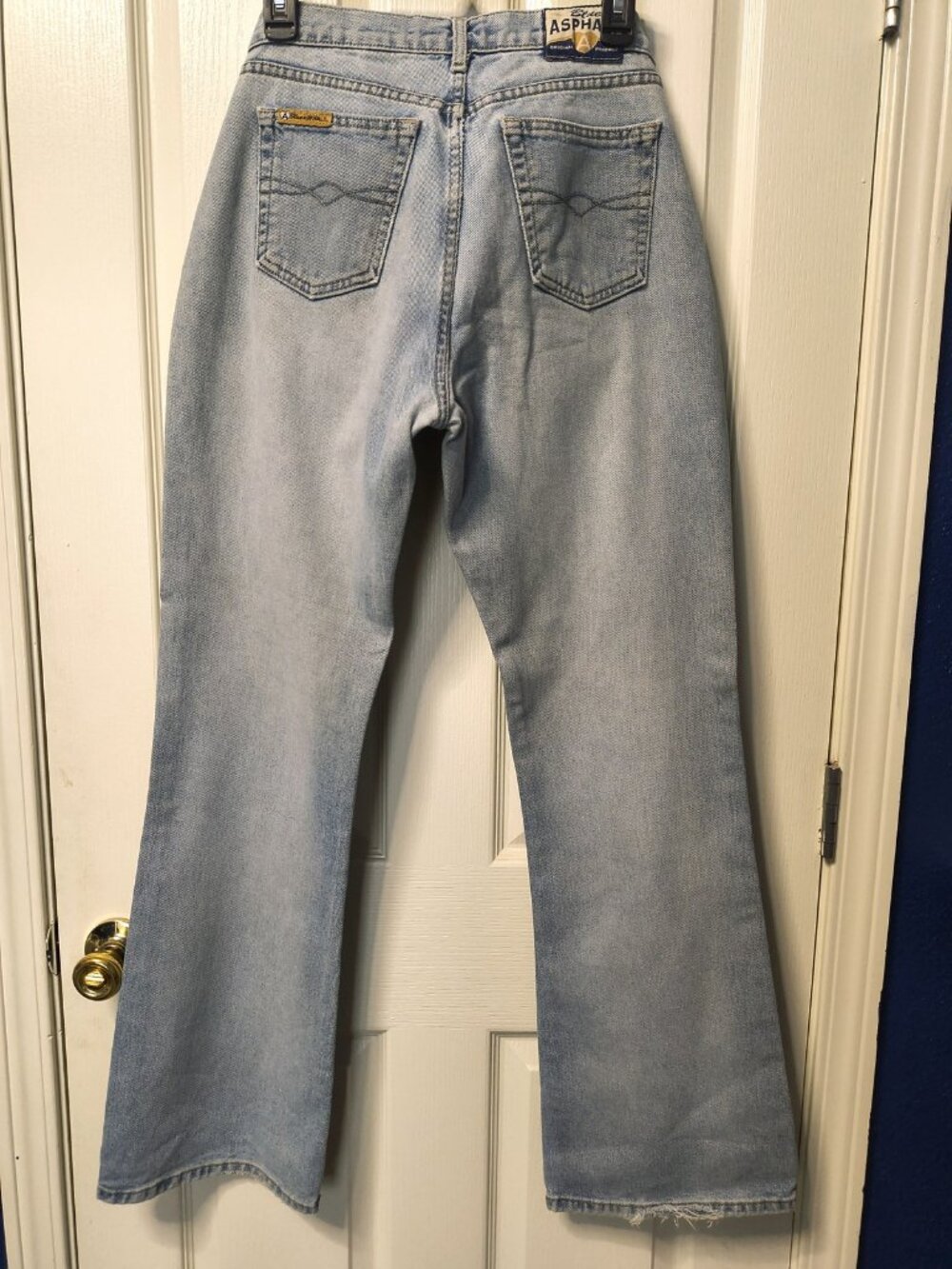 Y2K Blue Asphalt Light Wash Mid-Rise Bootcut Jeans Juniors 13 Wet Seal